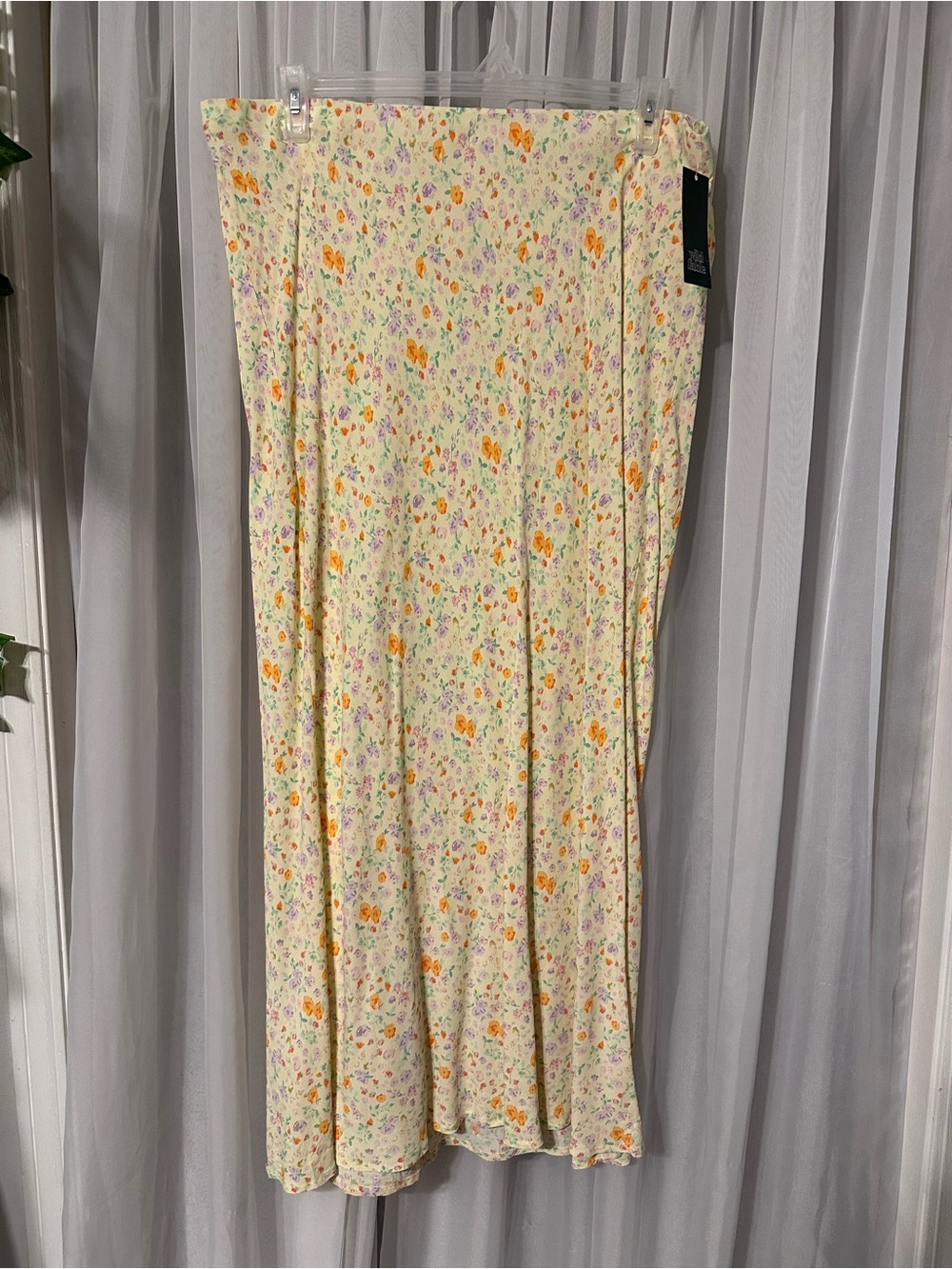 wild fable yellow Floral Skirt size XXL